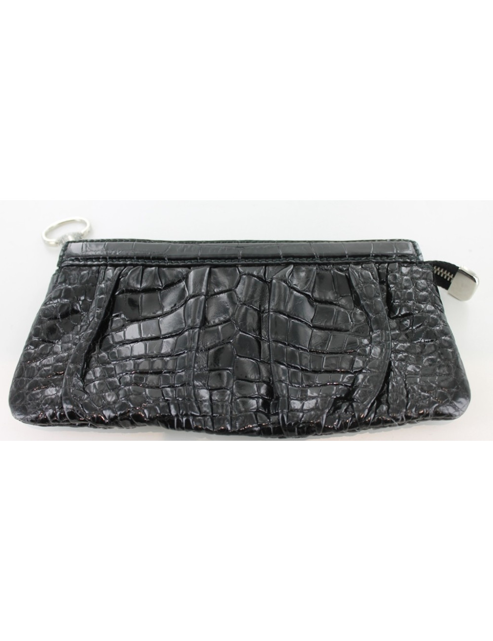 Pochette GUCCI en crococdile noir 