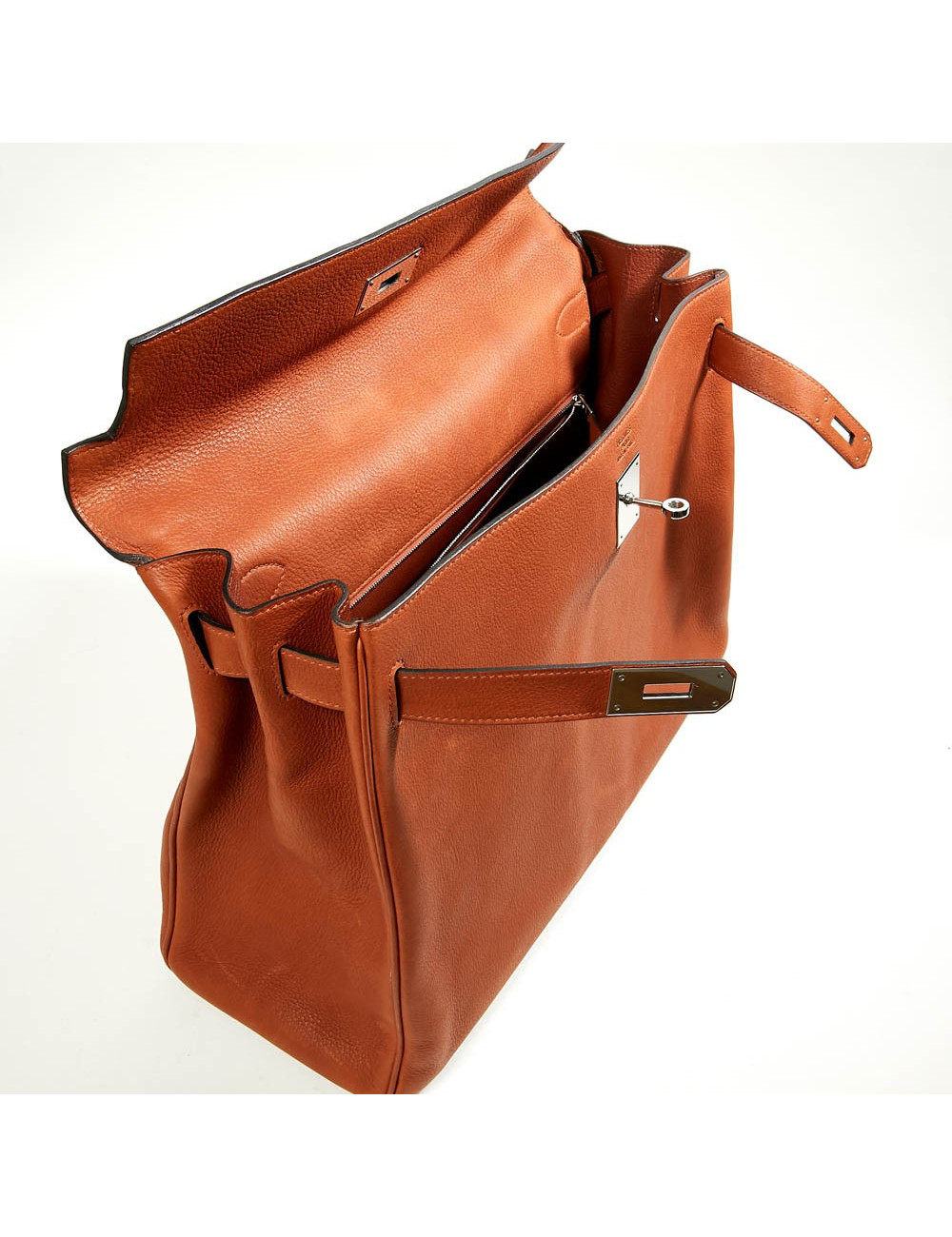 Kelly II 40  retourné HERMES taurillon saddle fauve