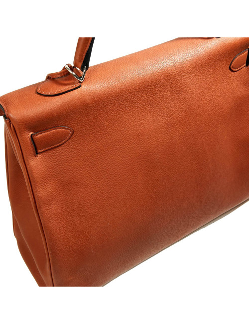 Kelly 40 HERMES cuir grainé fauve