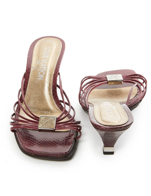 Sandales LOUIS VUITTON T36.5 python