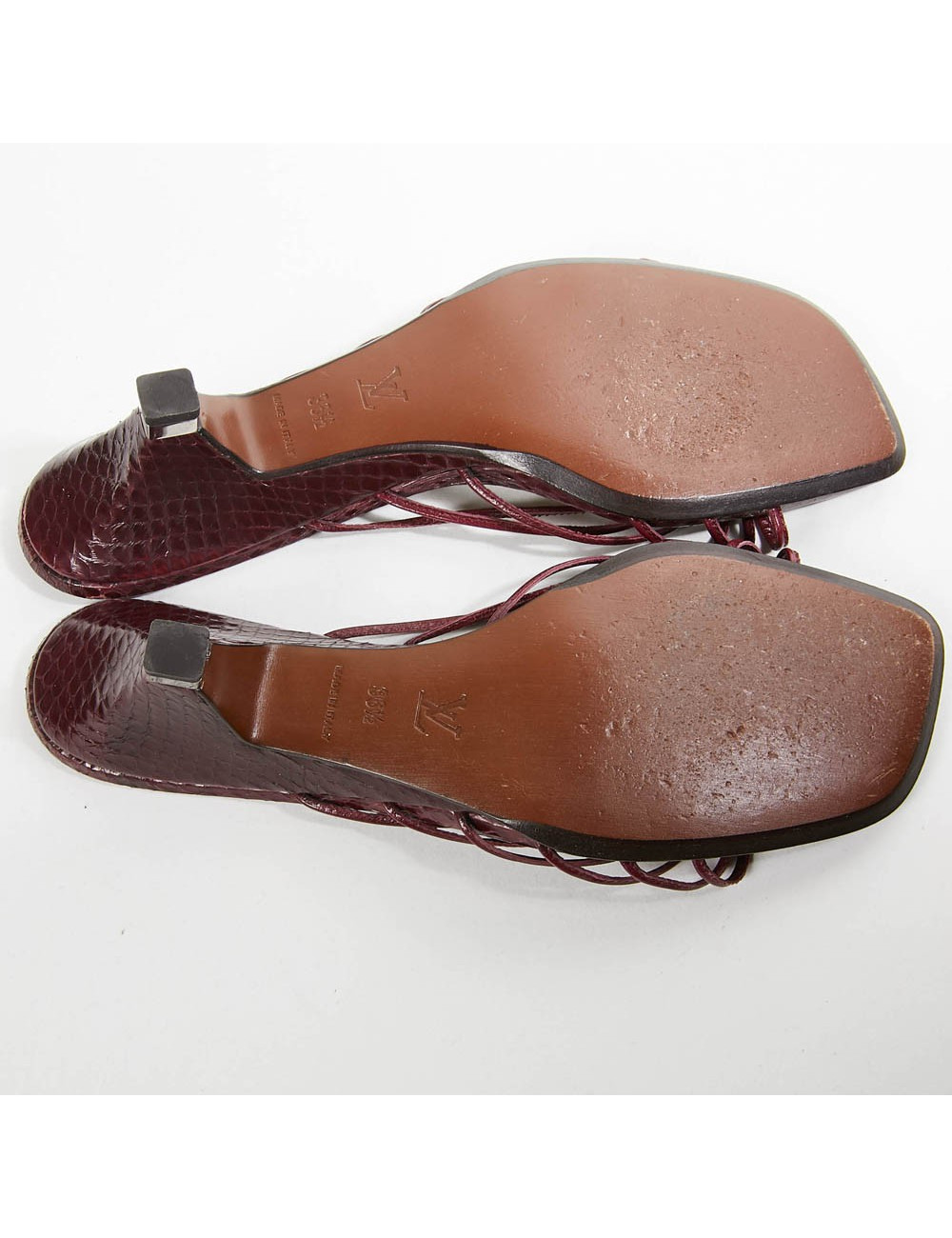 Sandales LOUIS VUITTON T36.5 python