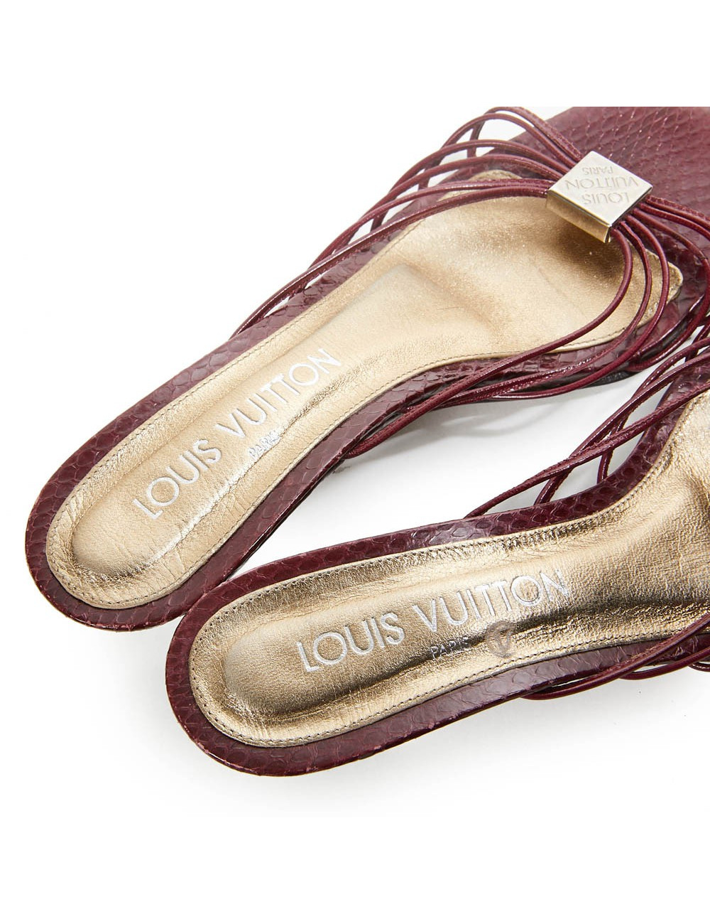 Sandales LOUIS VUITTON T36.5 python