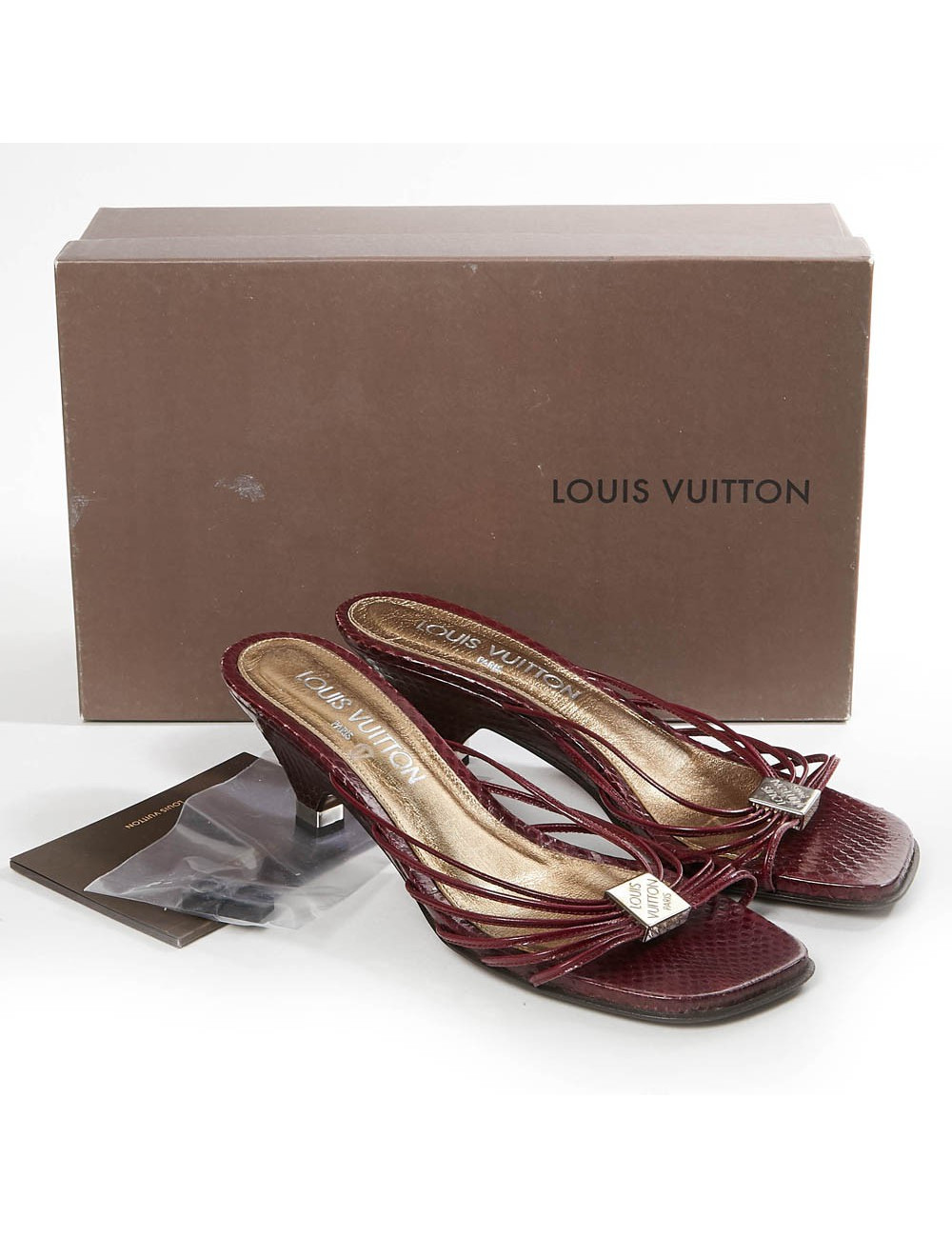 Sandales LOUIS VUITTON T36.5 python