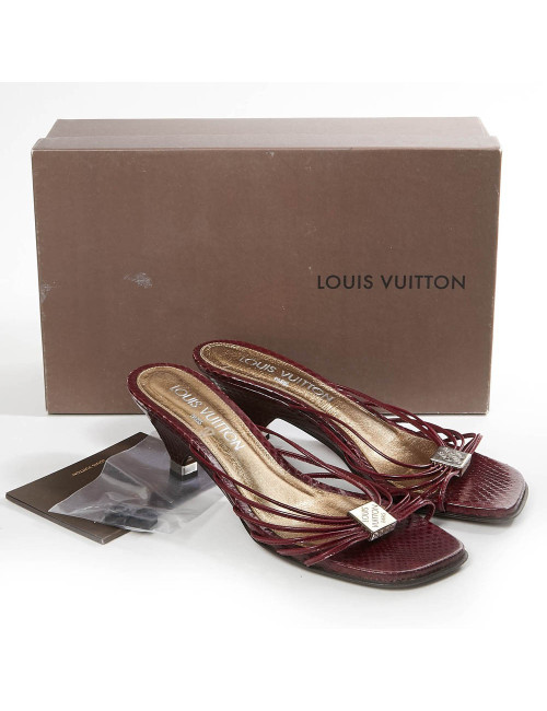 Sandales LOUIS VUITTON T36.5 python
