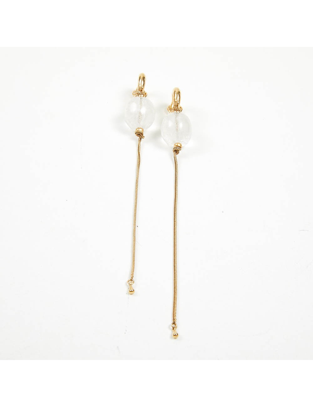 Boucles d'oreille GOOSSENS cristal de roche