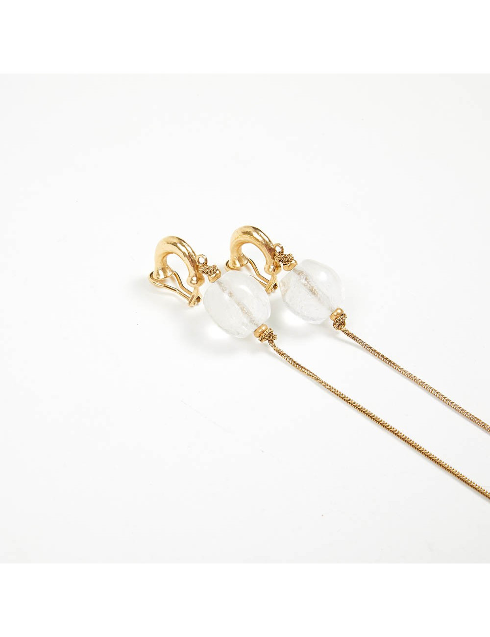 Boucles d'oreille GOOSSENS cristal de roche