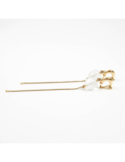 Boucles d'oreille GOOSSENS cristal de roche