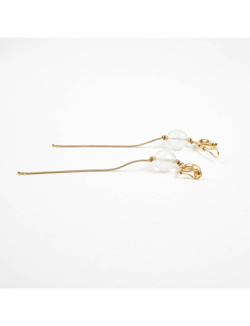 Boucles d'oreille GOOSSENS cristal de roche