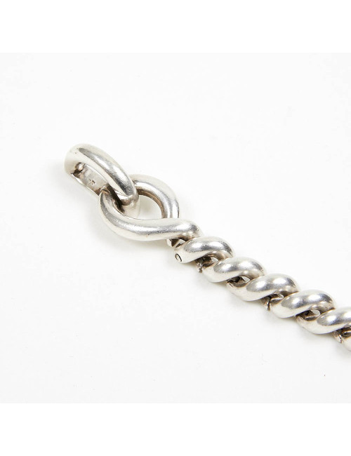 Bracelet Torsade HERMES argent 925/°°°