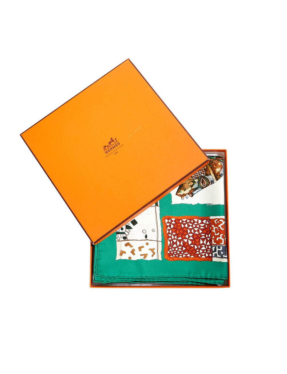 Carré les masques HERMES 100% soie