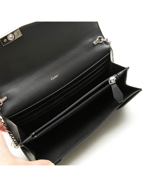 Portefeuille CARTIER cuir lisse noir