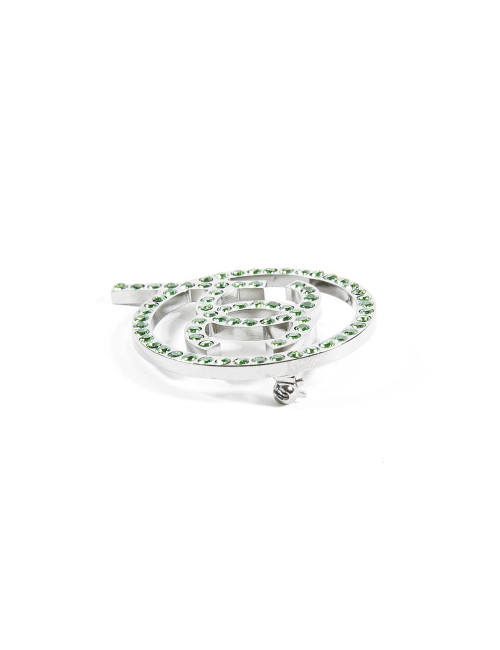 Broche CHANEL verte