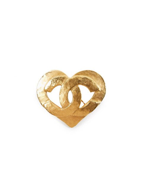 Broche coeur CHANEL Vintage