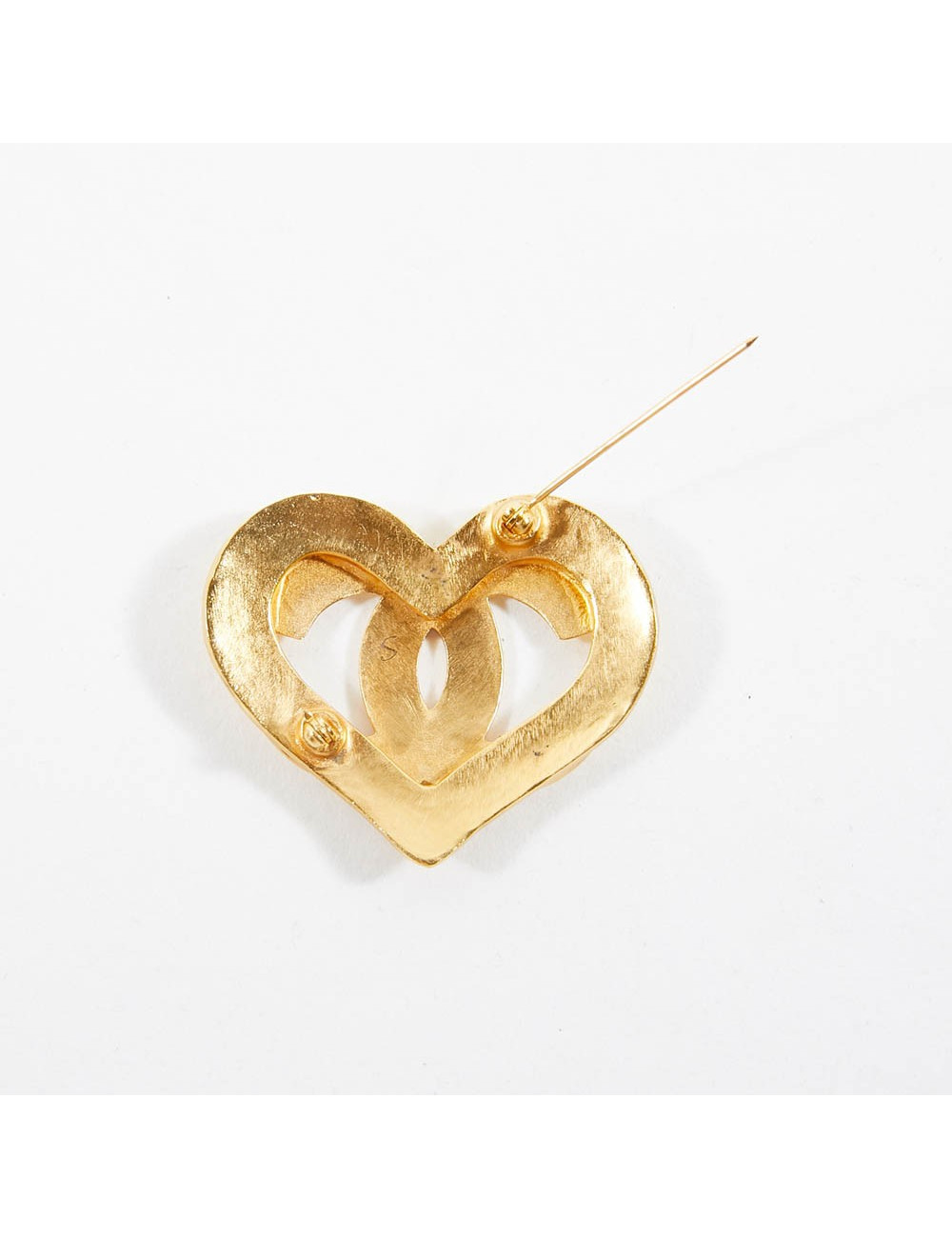 Broche coeur CHANEL Vintage