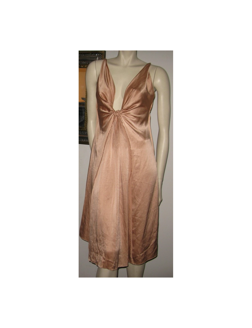 Décolleté silk LANVIN dress