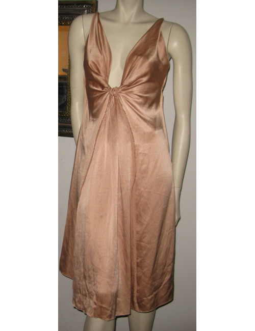 Décolleté silk LANVIN dress