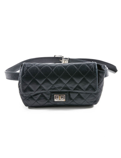 Ceinture Pochette CHANEL cuir matelassé noir