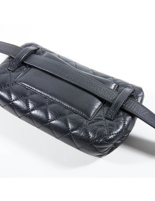 Ceinture Pochette CHANEL cuir matelassé noir