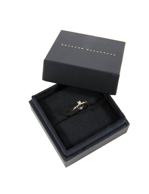 Bague T 52 DELFINA DELETTREZ or et diamant