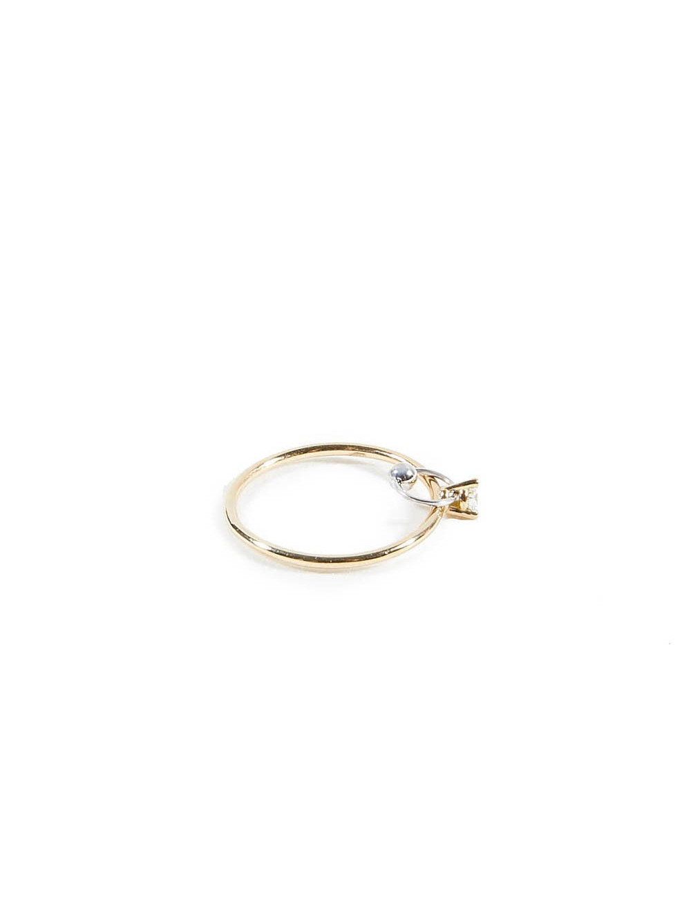 Bague T 52 DELFINA DELETTREZ or et diamant