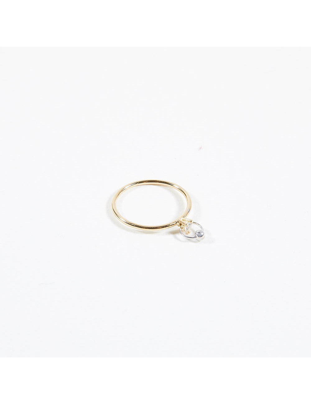 Bague T 52 DELFINA DELETTREZ or et diamant