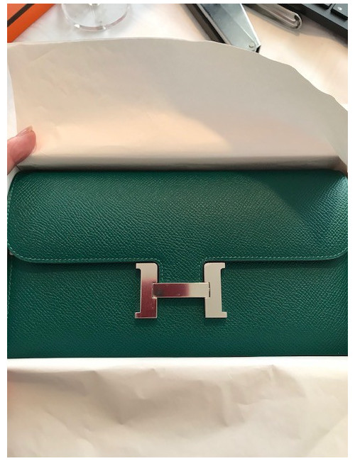 Pochette Constance Malachite HERMES