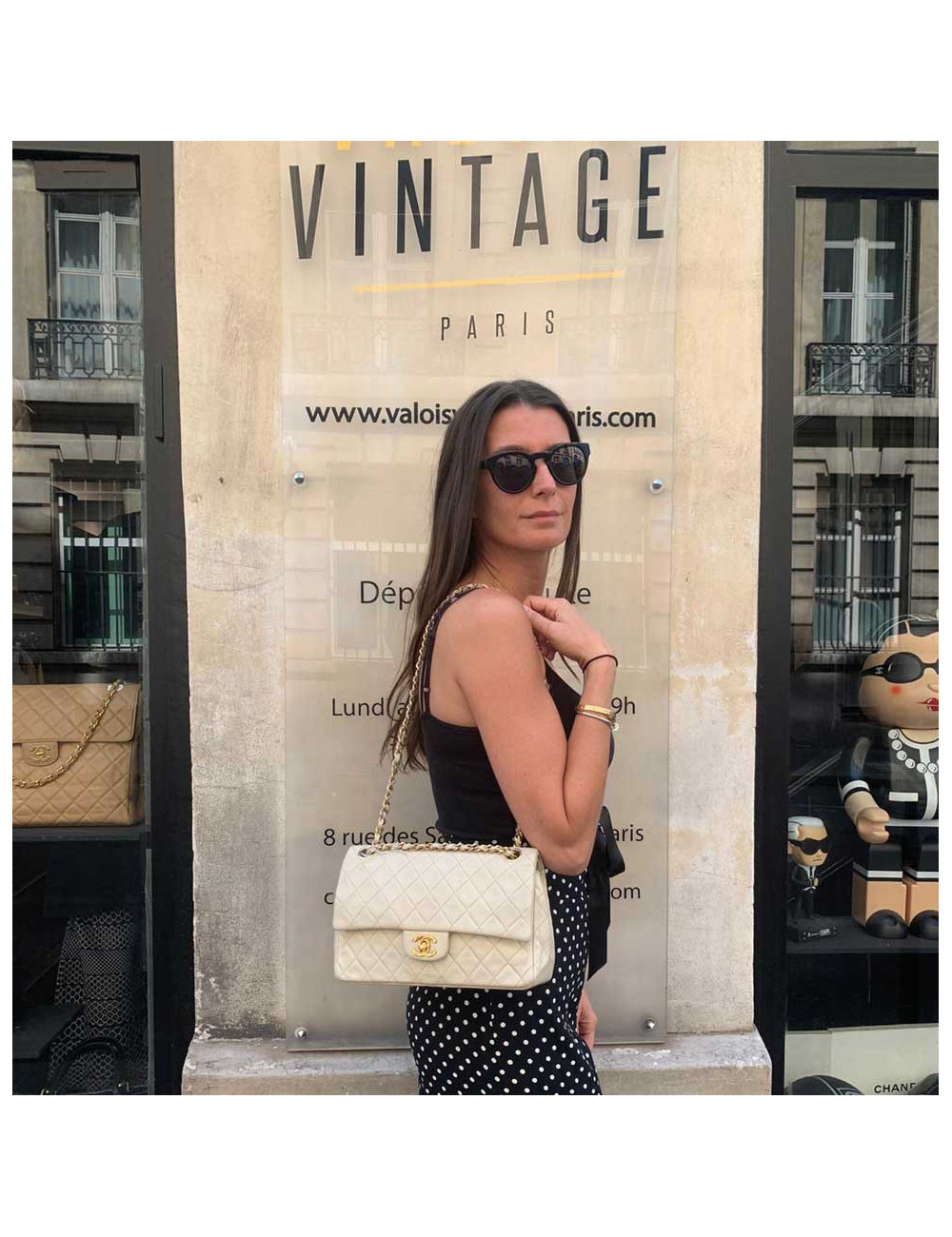 Sac CHANEL classique beige 