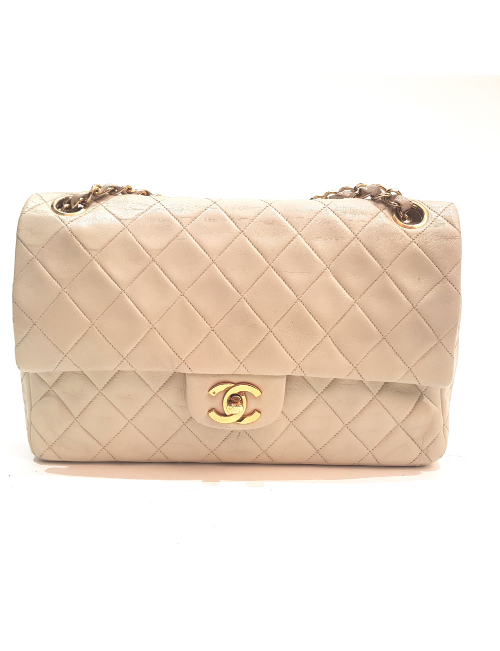 Sac CHANEL classique beige 