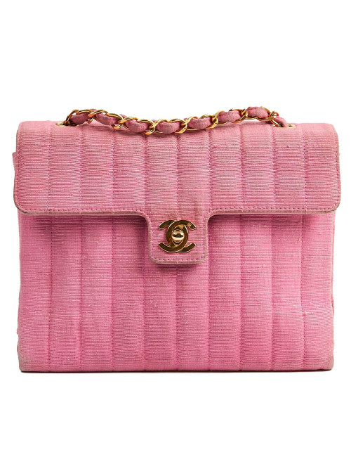 Sac CHANEL en ottoman rose