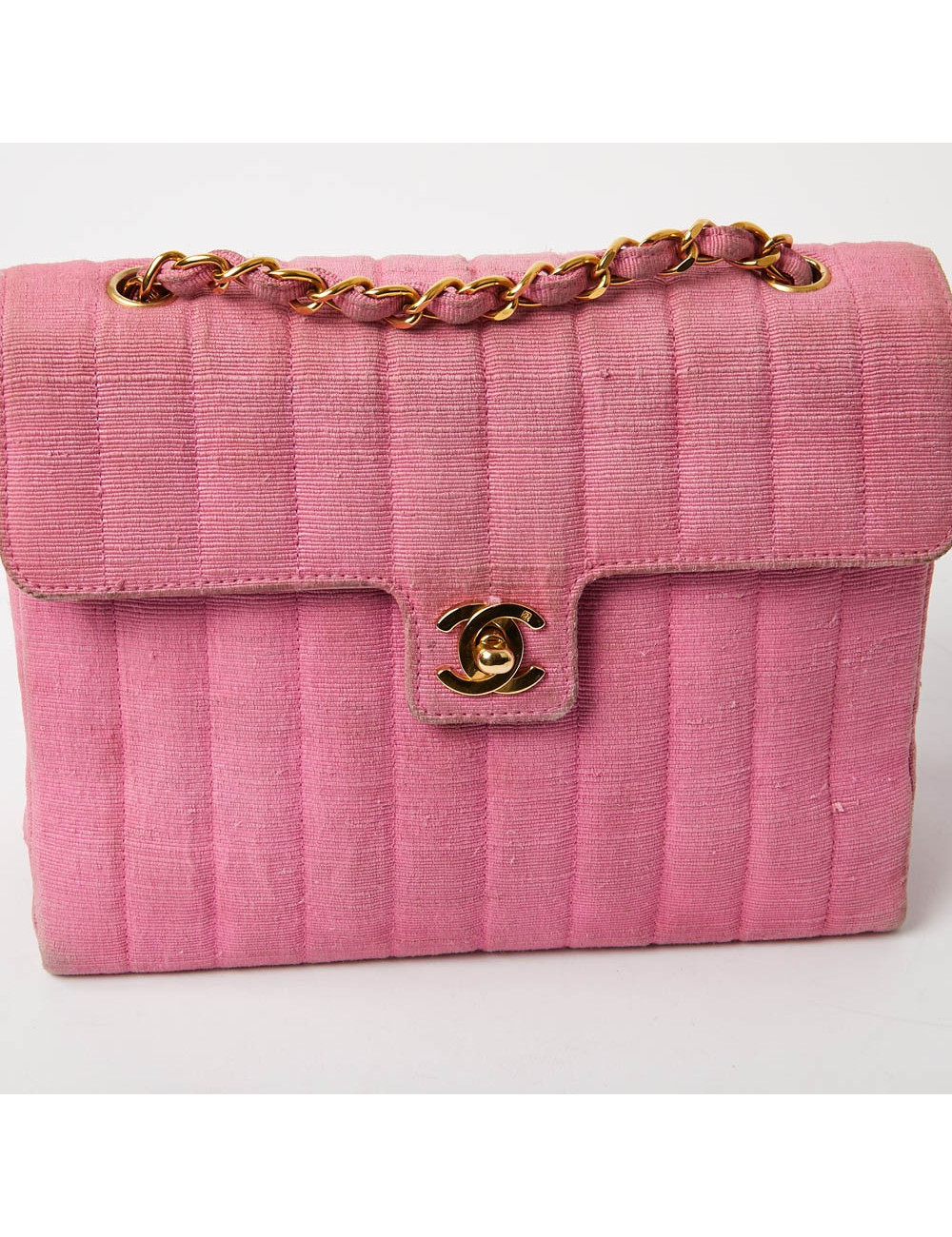 Sac CHANEL en ottoman rose
