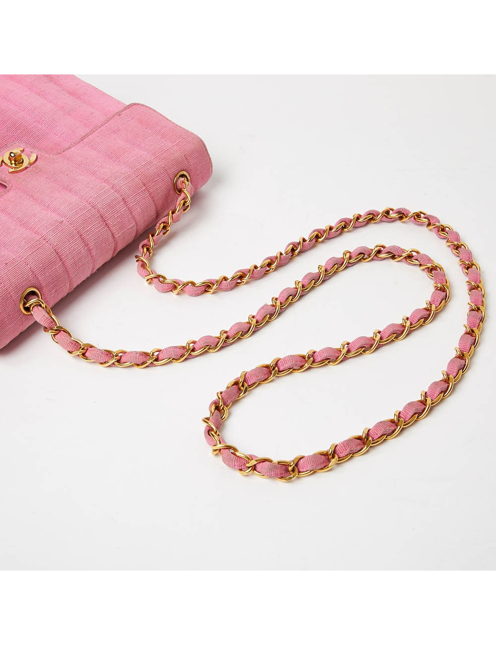 Sac CHANEL en ottoman rose