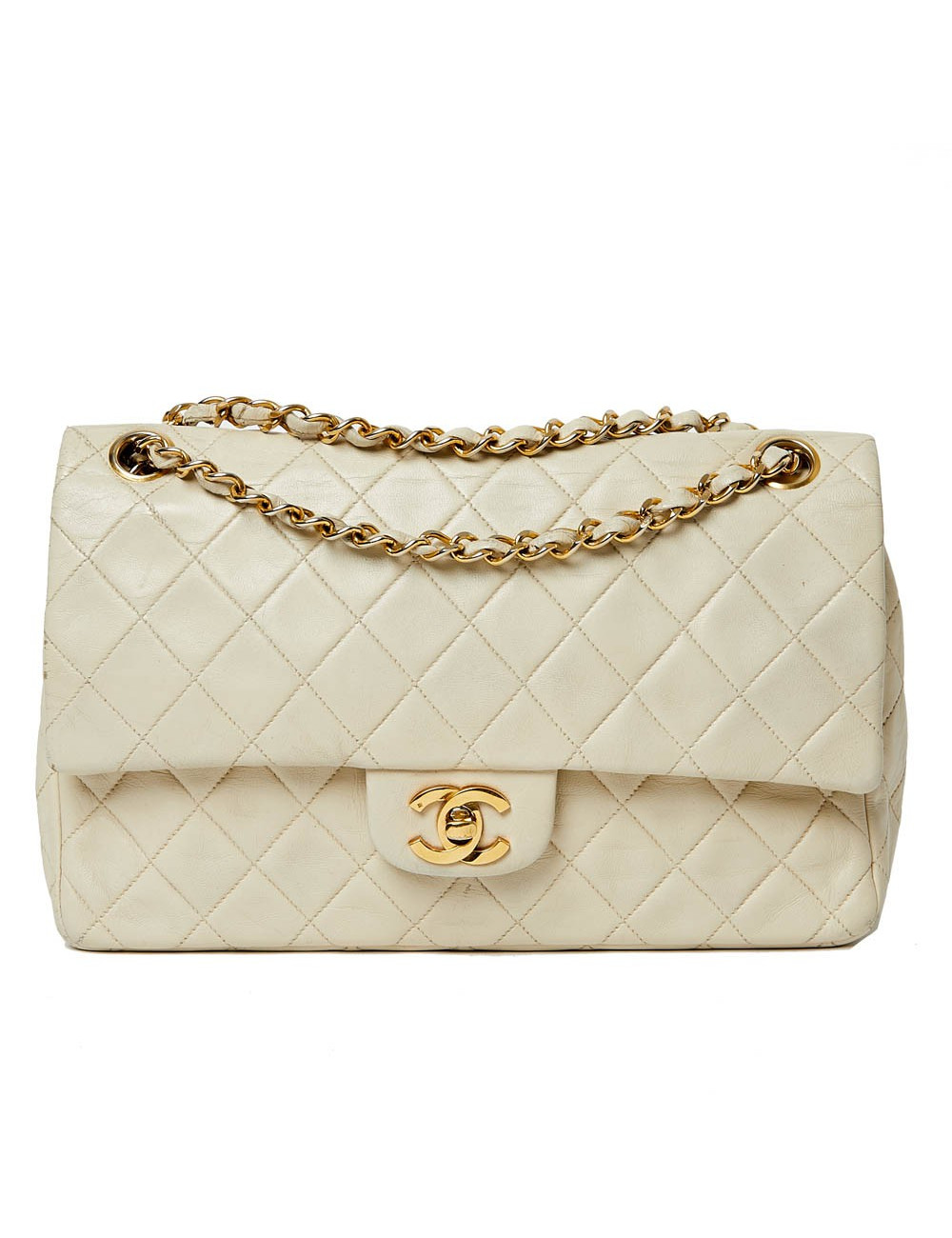 Timeless CHANEL cuir d'agneau matelassé gold