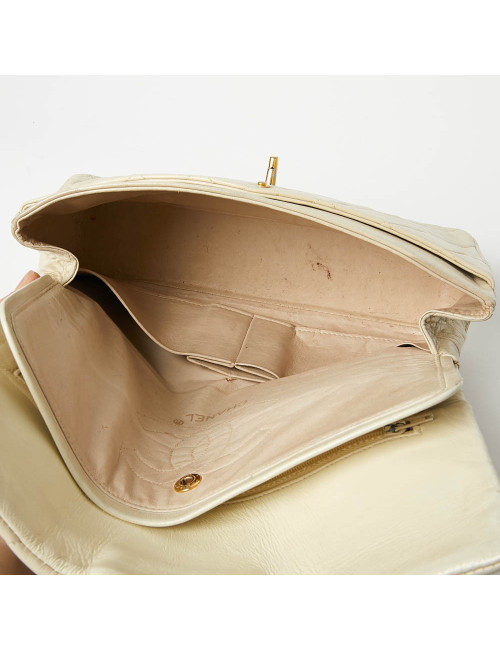 Sac CHANEL classique beige 