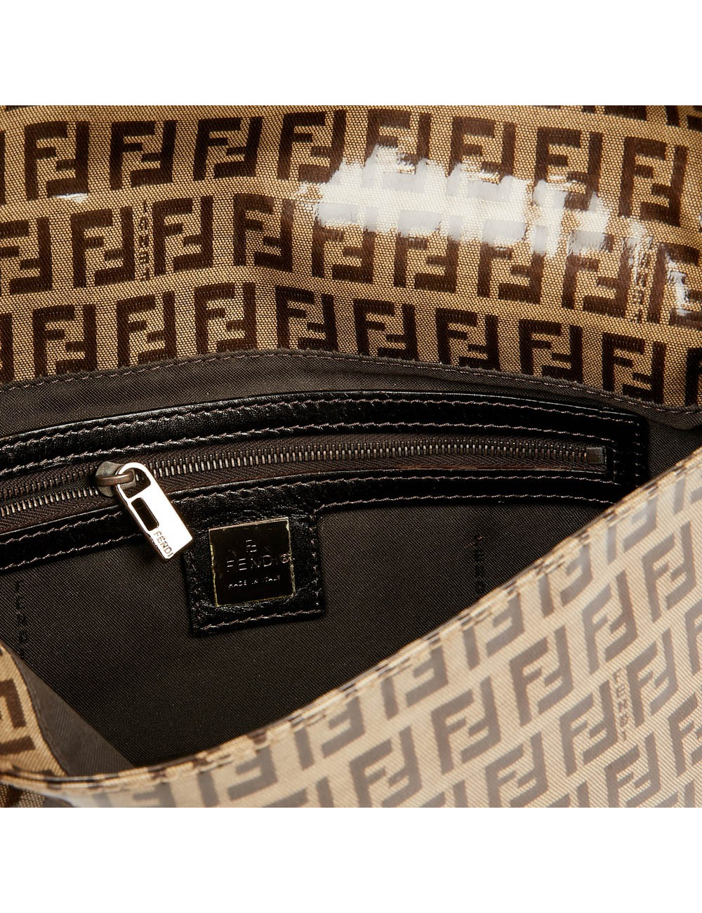 Baguette FENDI monogramme toile 