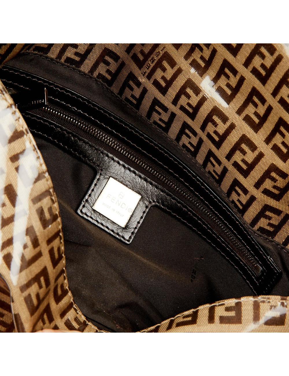 Baguette FENDI monogramme toile 