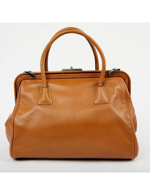 Mallette PRADA cuir beige 
