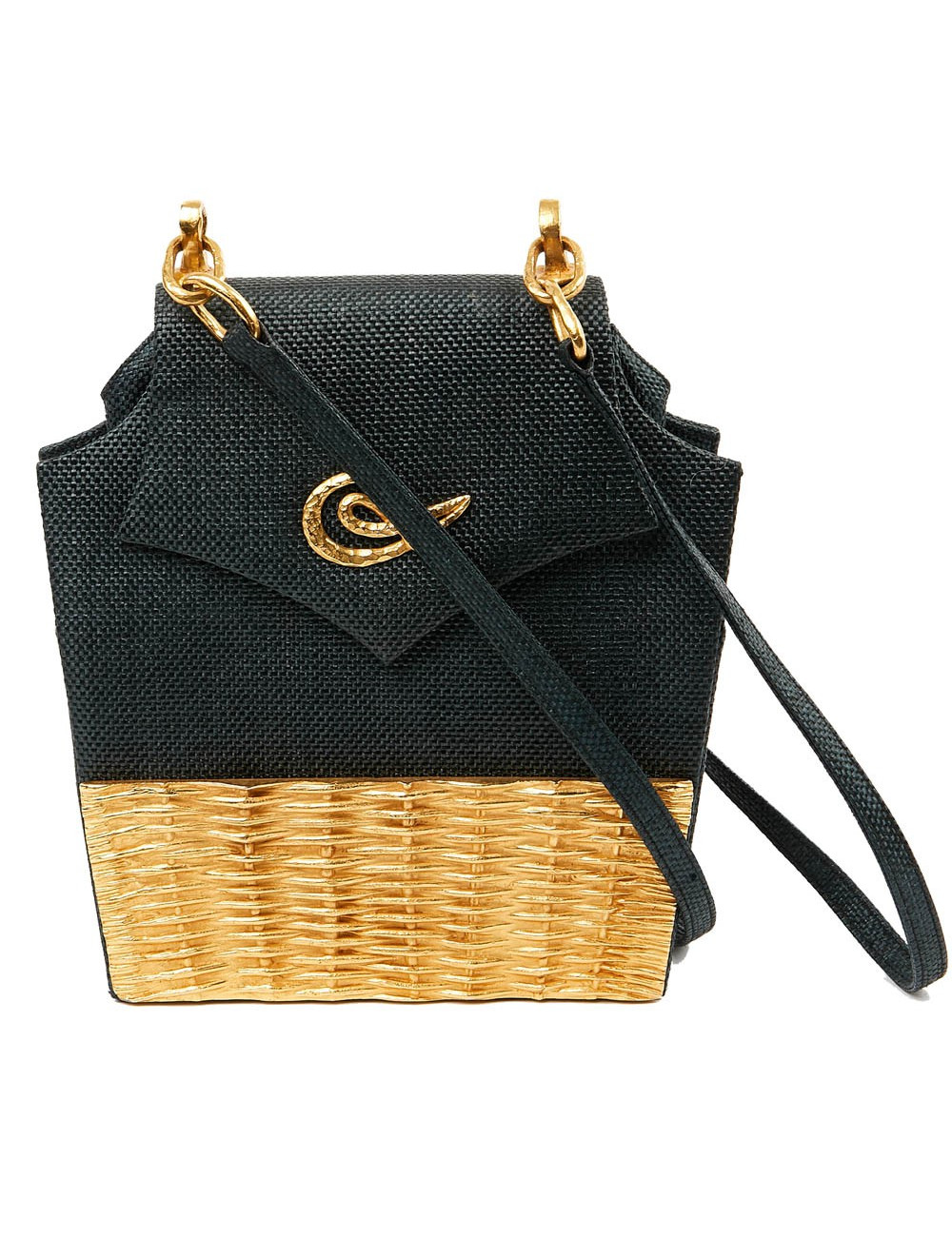 Sac CHRISTIAN LACROIX façon osier bleu