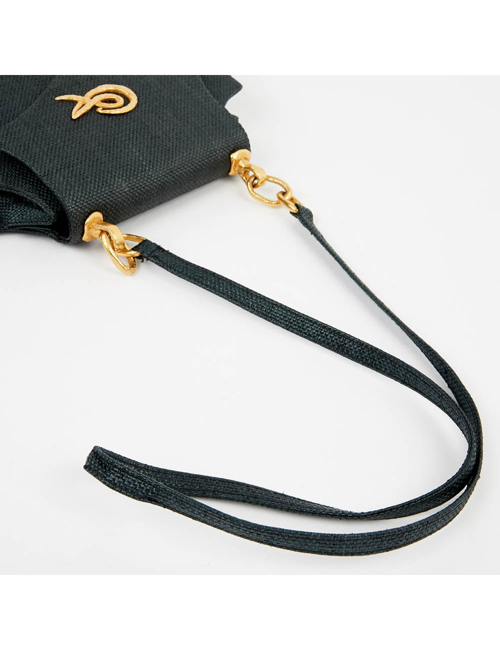 Sac CHRISTIAN LACROIX façon osier bleu