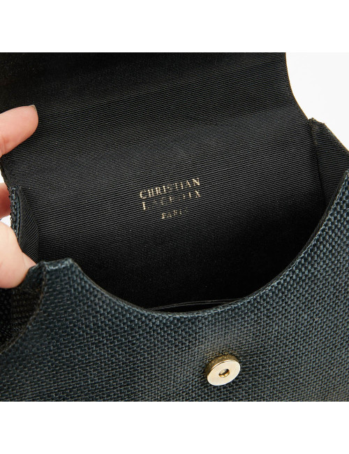 Sac CHRISTIAN LACROIX façon osier bleu