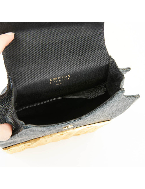 Sac CHRISTIAN LACROIX façon osier bleu