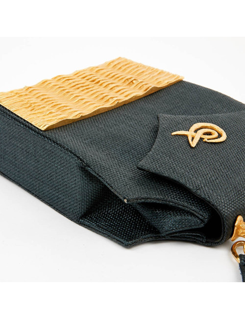 Sac CHRISTIAN LACROIX façon osier bleu