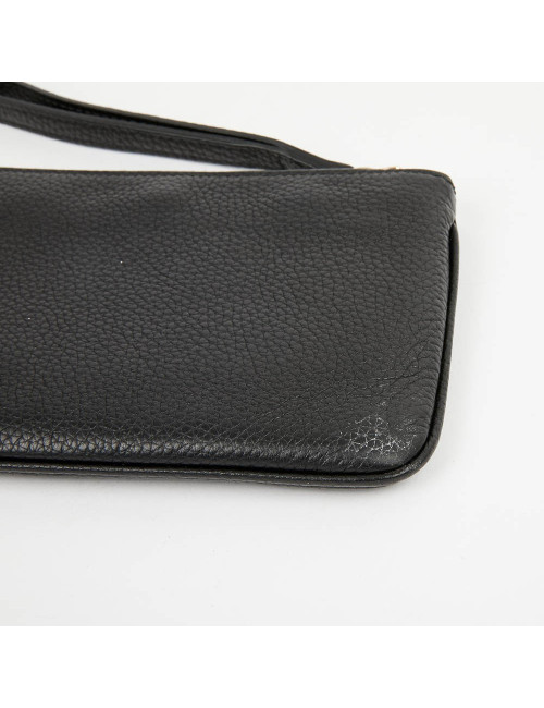 Pochette Soho GUCCI cuir grainé noir 