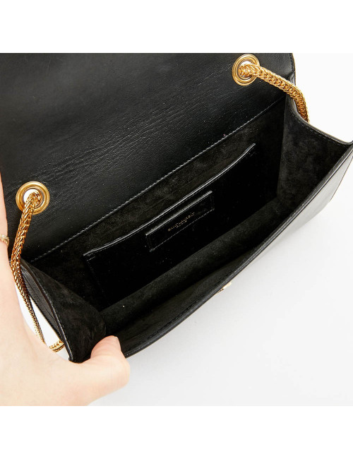 Sac noir SAINT LAURENT cuir lisse
