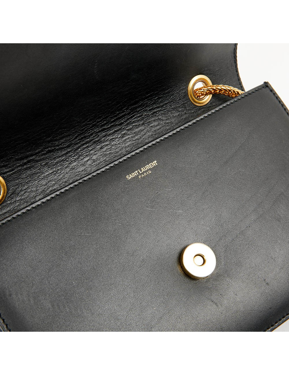 Sac noir SAINT LAURENT cuir lisse