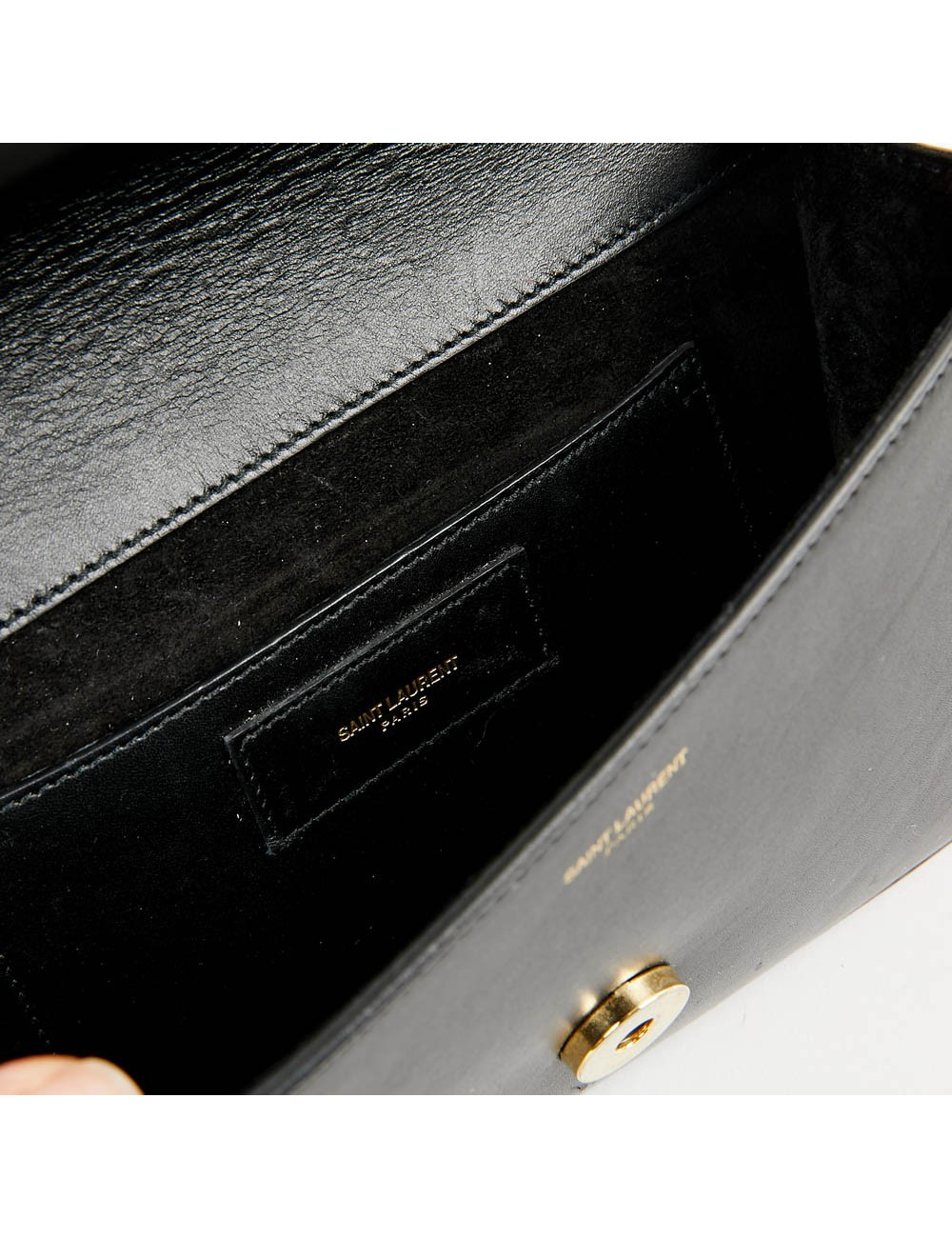 Sac noir SAINT LAURENT cuir lisse