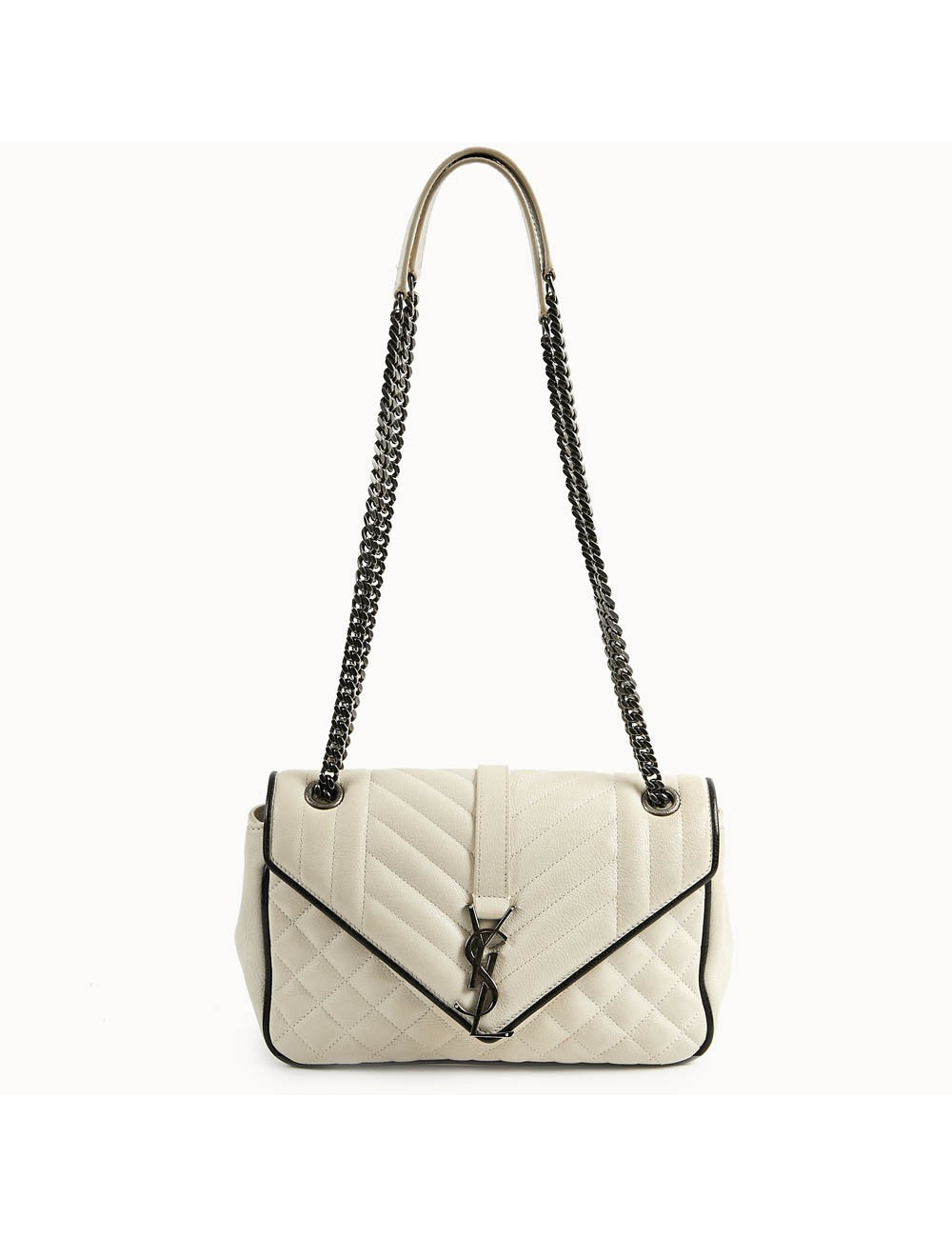 Sac enveloppe YSL beige SAINT LAURENT