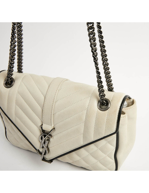 Sac enveloppe YSL beige SAINT LAURENT