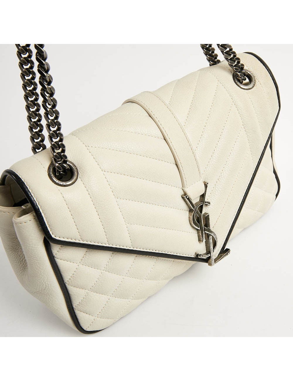 Sac enveloppe YSL beige SAINT LAURENT