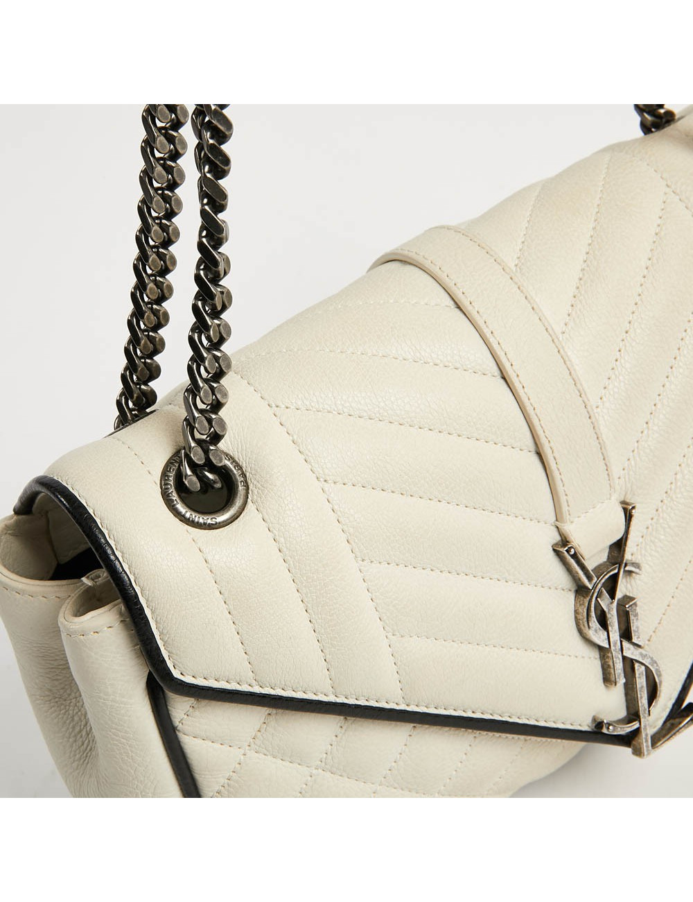 Sac enveloppe YSL beige SAINT LAURENT