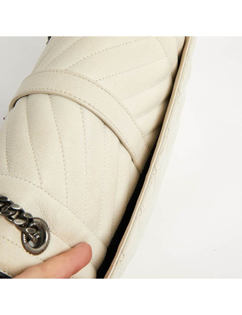 Sac enveloppe YSL beige SAINT LAURENT